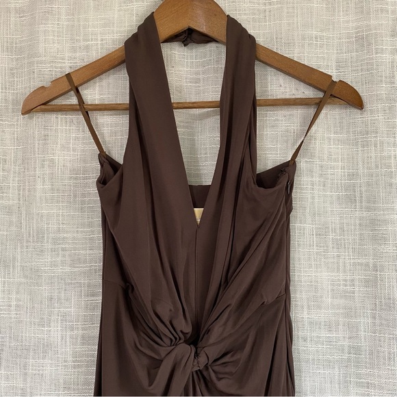 Michael Kors Made in Italy Twist Halter Dress - Picture 2 of 9